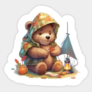 Camping Bear #7 Sticker